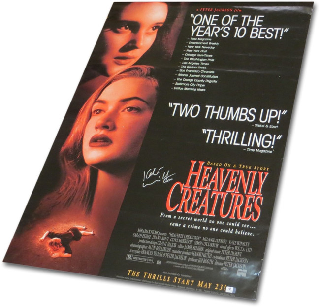 Kate Winslet Signed Autographed Full Size Movie Poster Heavenly Creatures 862932