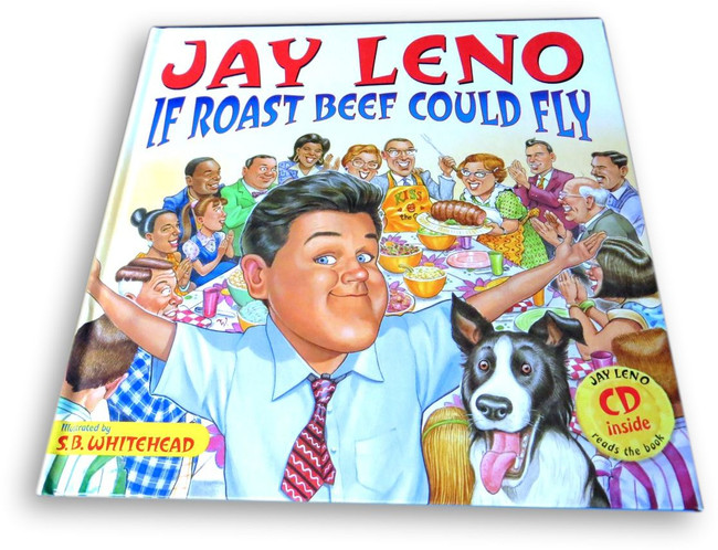 Jay Leno Signed Autographed Book If Roast Beef Could Fly w/Sketch GV866434