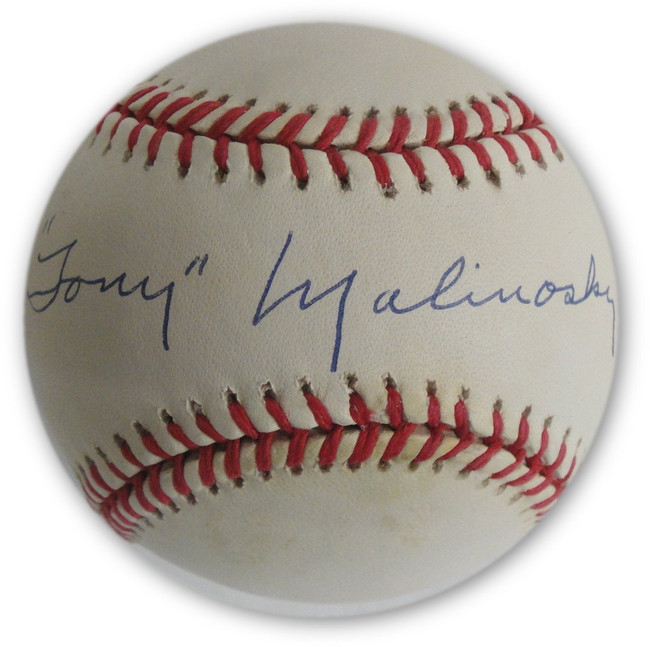 Tony Malinosky Hand Signed Autographed MLB Baseball Brooklyn LA Dodgers W/ COA