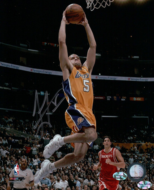 Jordan Farmar Signed 8X10 Autograph Photo LA Lakers Dunking vs. Rockets COA