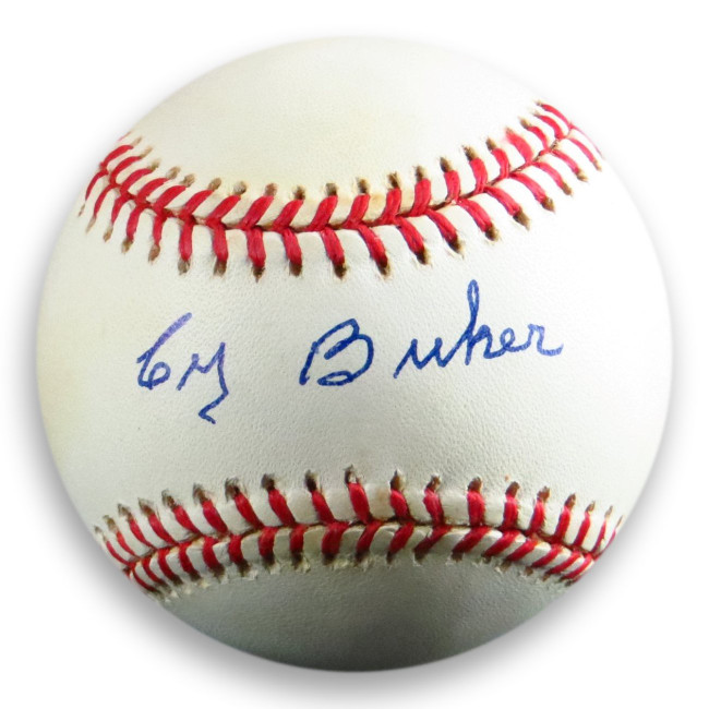 Cy Buker Signed Autographed Official NL Baseball Brooklyn Dodgers COA