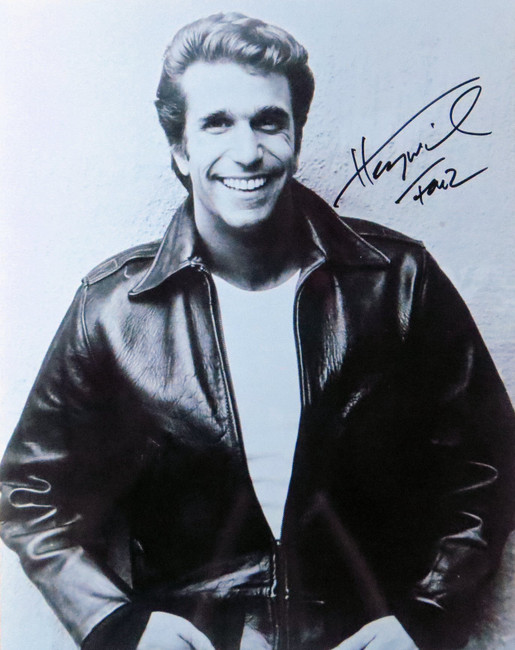 Henry Winkler Signed Autographed 11X14 Photo Happy Days "Fonz" B/W Classic w/COA