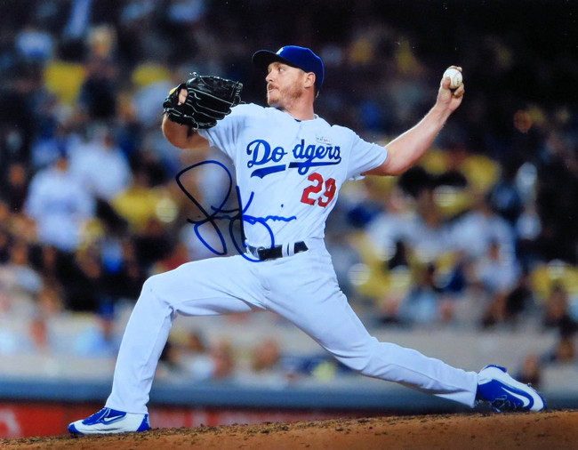 Scott Kazmir Signed Autographed 11X14 Photo LA Dodgers Home Pitching w/COA