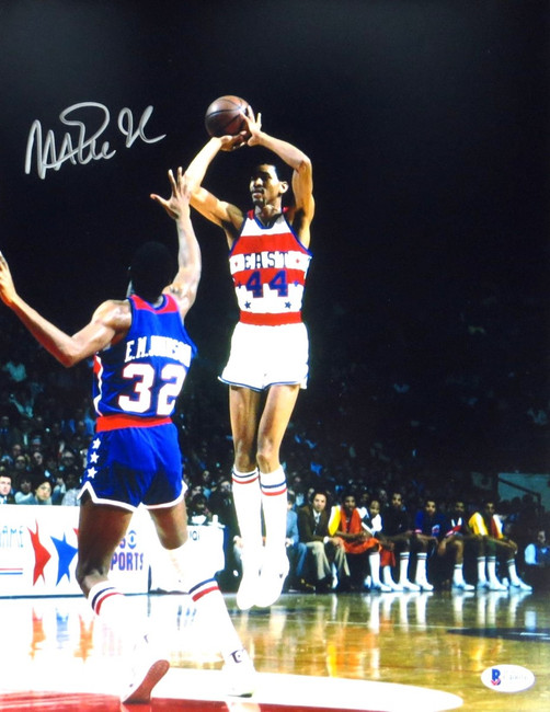 Magic Johnson Signed Autographed 11X14 Photo Lakers All-Star vs. Gervin Beckett