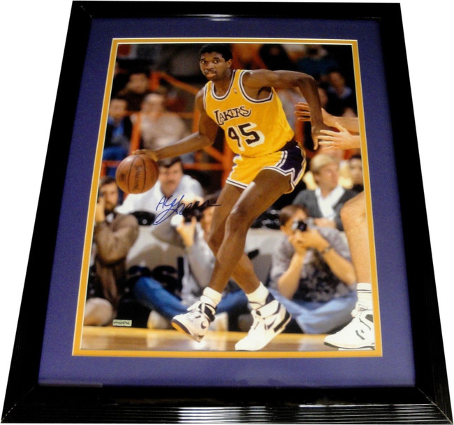 AC Green Hand Signed Autographed 16X20 Photo Custom Framed LA Lakers UDA