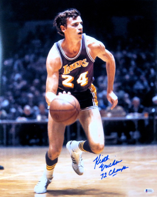 Keith Erickson Signed Autographed 16X20 Photo Lakers "72 Champs" Inscr. Beckett