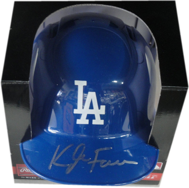 Kyle Farmer Hand Signed Autographed Mini Helmet Los Angeles Dodgers W/ COA