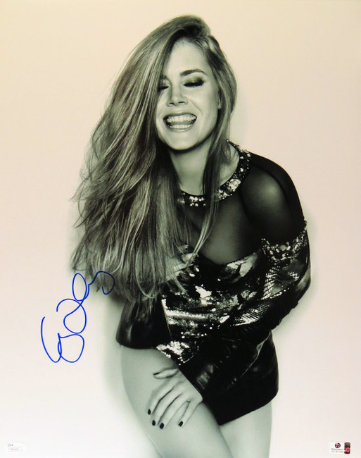 Amy Adams Signed Autographed 16X20 Photo Sexy B/W Classic Laughing JSA T48269