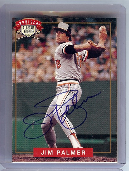 Jim Palmer Signed Autographed Baseball Card 1994 Nabisco MLB Players Alumni