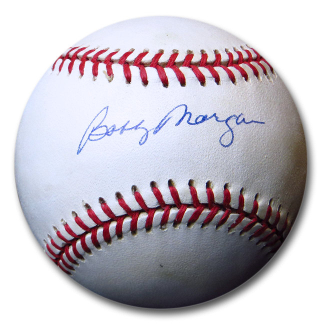 Bobby Morgan Signed Autographed NL Baseball Brooklyn Dodgers COA 44896