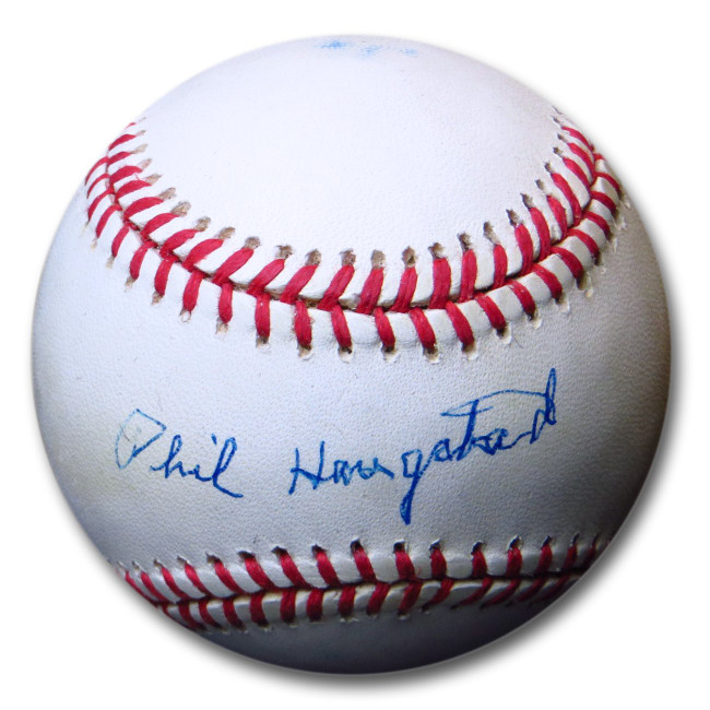 Phil Haugstad Signed Autographed Official NL Baseball Brooklyn Dodgers Beckett