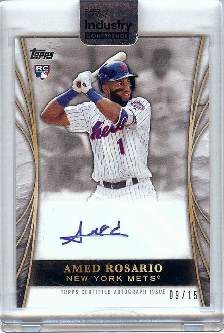 Amed Rosario 2018 Topps Industry Conference Auto Autograph RC Mets #AR 09/15