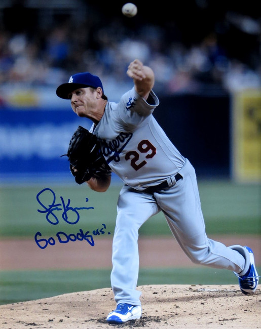 Scott Kazmir Signed Autographed 16X20 Photo Dodgers Road "Go Dodgers" w/COA