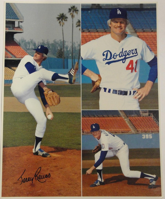 Jerry Reuss Signed Autograph 16x20 Photograph Los Angeles Dodgers Collage COA