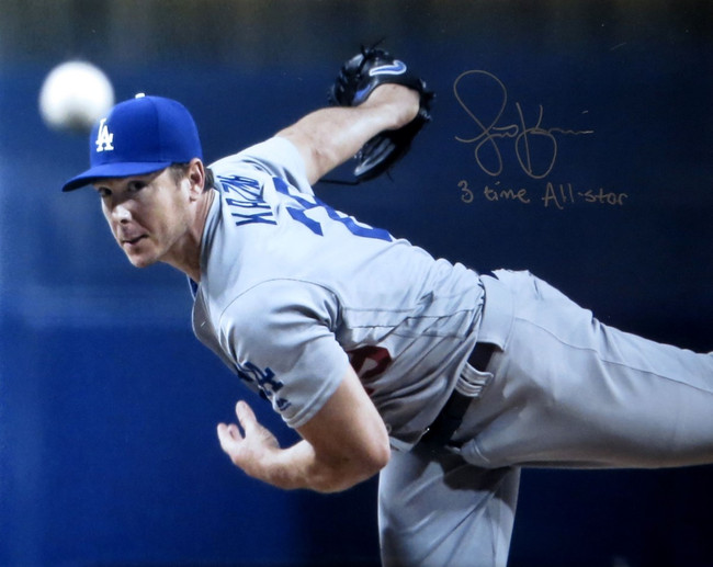 Scott Kazmir Signed Autographed 16X20 Photo Dodgers Silver "3 Time All-Star" COA