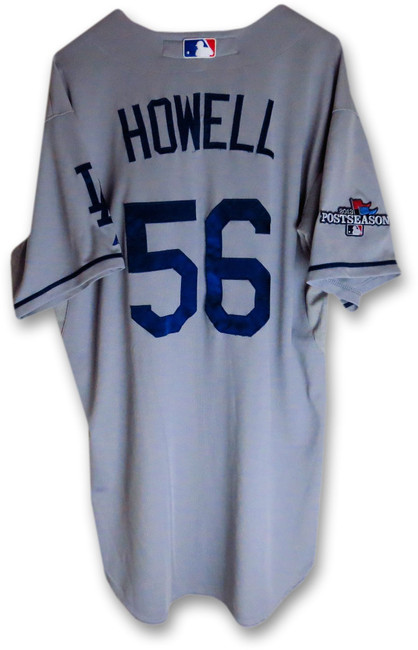 J.P. Howell Team Issued Jersey Dodgers Road 2013 Playoff #56 MLB EK645355