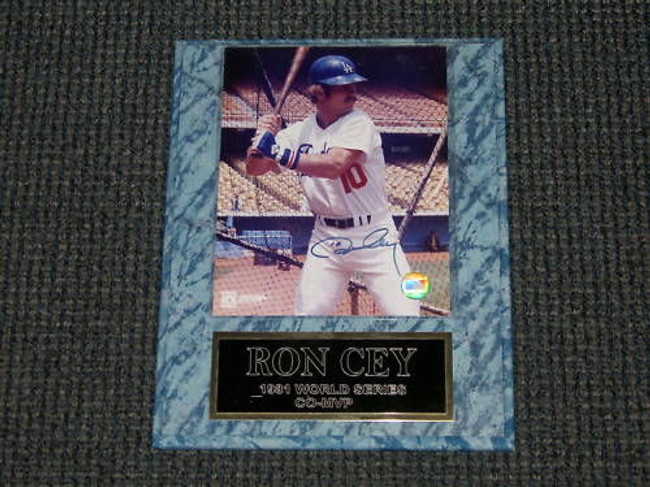 Ron Cey 8X10 Autograped Signed Photo On Plaque Dodgers