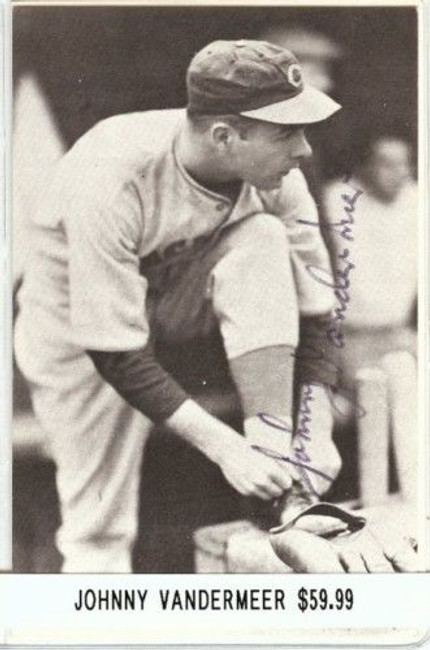 Johnny Vandermeer Signed Vintage Postcard Auto