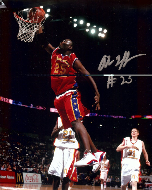 Al Jefferson Signed Autographed 8X10 Photo Celtics All-American Dunk w/COA