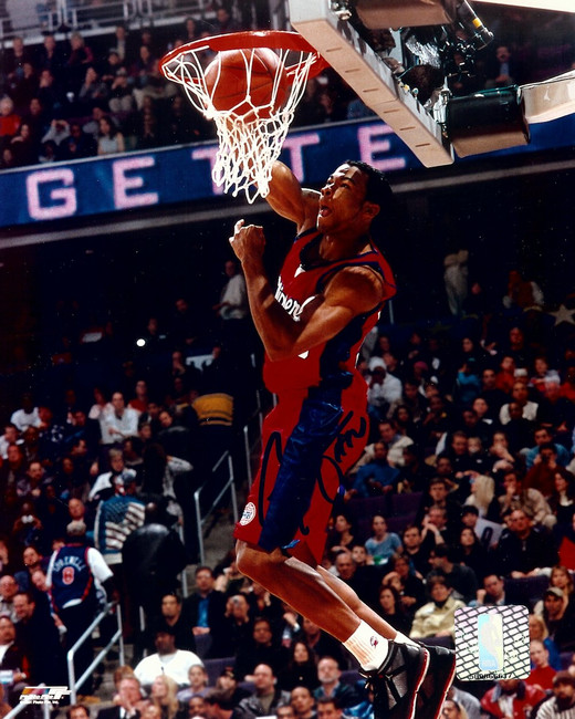 Corey  Maggette Signed Autographed 8X10 Photo Clippers One Handed Dunk w/COA