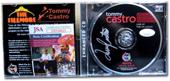Tommy Castro Signed Autographed CD Live at the Fillmore JSA DD36025