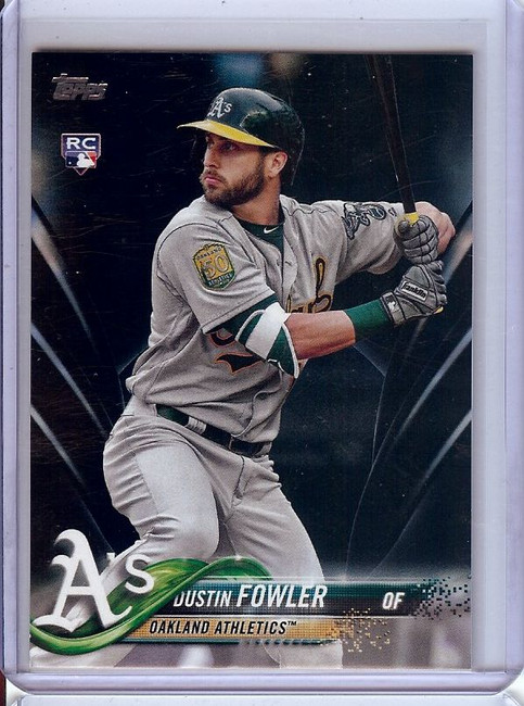 Dustin Fowler 2018 Topps Update RC Rookie Black Parallel A's #US95 47/67