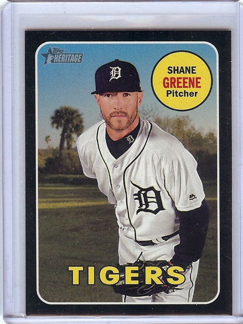 Shane Green 2018 Topps Heritage Black Border Parallel Detroit Tigers #617