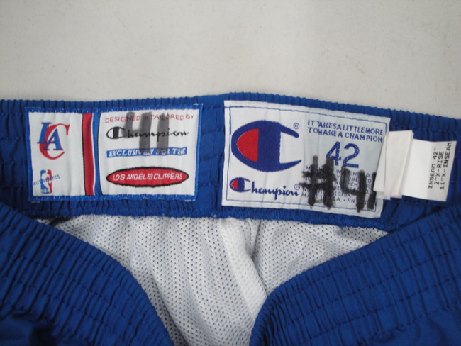 Los Angeles Clippers Champion Game Used Tear Away Pants #41 Size 42