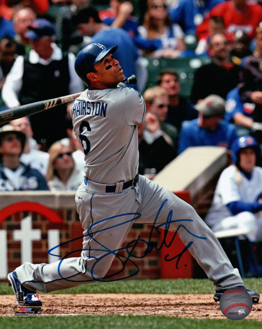 Jerry Hairston Jr. Signed 8X10 Photo Autograph LA Dodgers Batting Auto w/COA