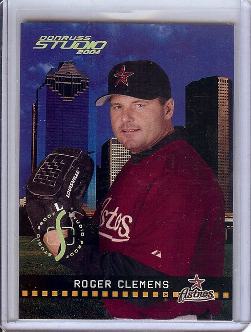 Roger Clemens 2004 Donruss Studio Proofs Gold Parallel His # Astros #92 22/50