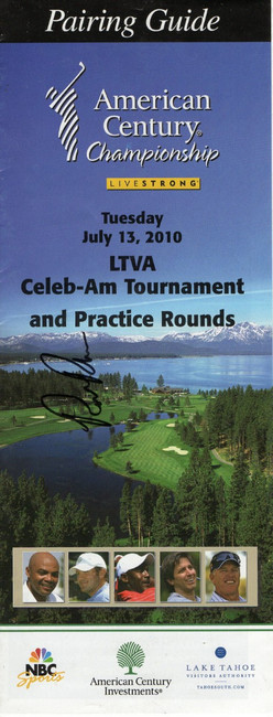 Rick Rhoden Signed Autographed 2010 Pro-Am Golf Tournament Guide Dodgers COA