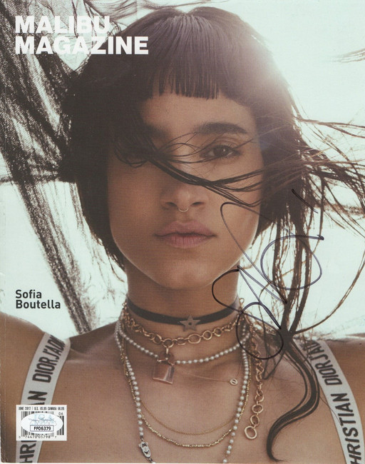 Sofia Boutella Signed Autographed Malibu Magazine Cover June 2017 JSA FF06379