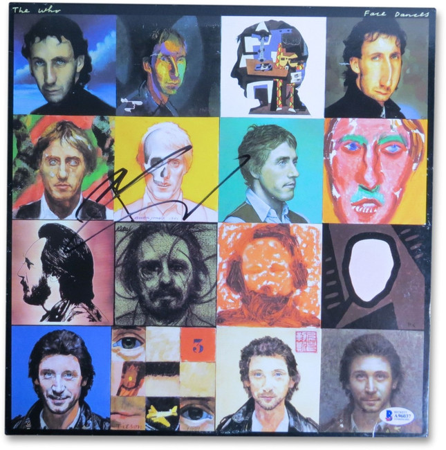 Pete Townshend Signed Autographed Album Cover The Who Face Dances BAS A96037