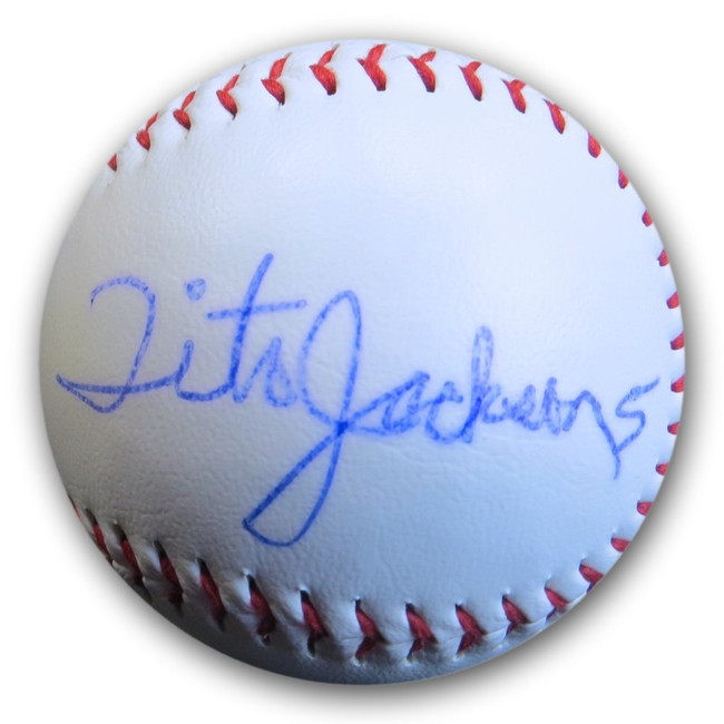 Tito Jackson Signed Autographed SF MLB Baseball Jackson 5 GV900292