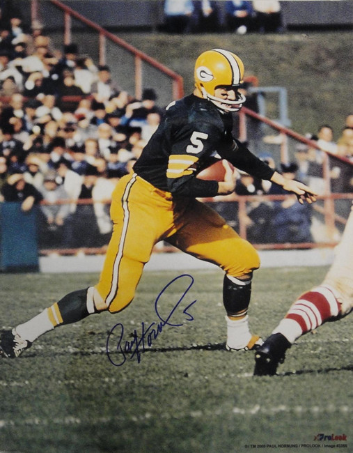 Paul Hornung Signed Autographed 16x20 Photograph Green Bay Packers Running