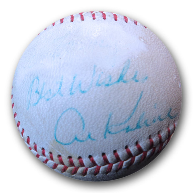 Al Kaline Signed Autographed Detroit Tigers Baseball Best Wishes JSA GG06006