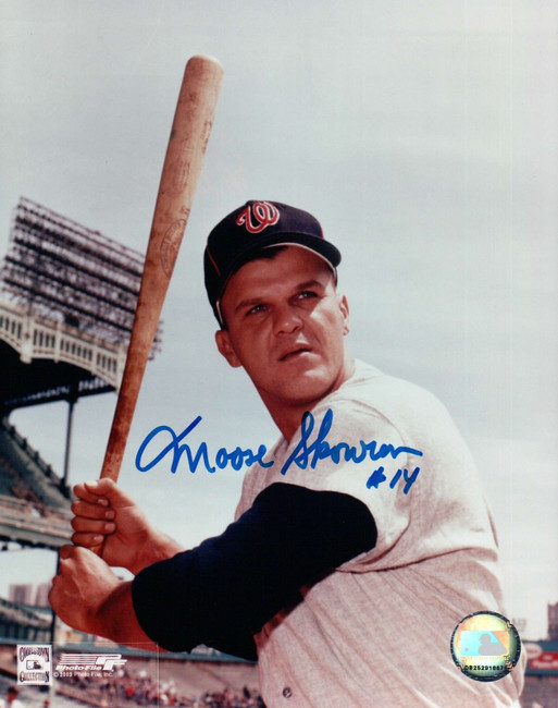 Bill Moose Skowron Signed 8X10 Photo "#14" Autograph Senators Auto w/COA