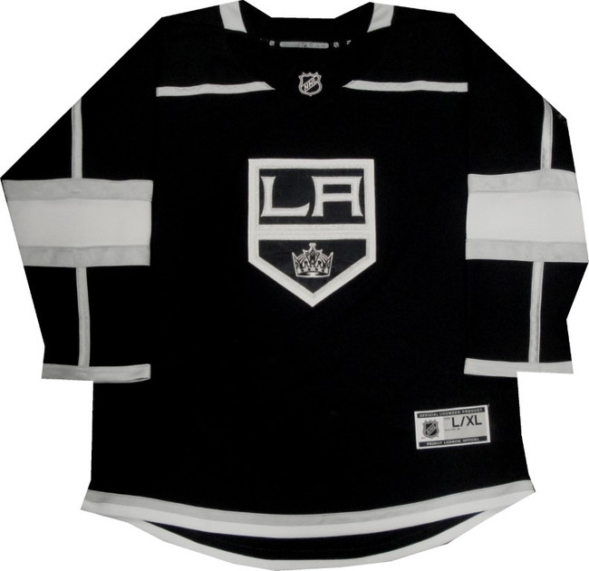 Los Angeles Kings Game Used Practice Jersey Black McDonalds Patch Reebock  #76