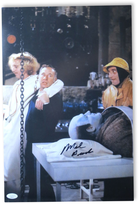 Mel Brooks Signed Autographed 12X18 Photo Young Frankenstein On Set JSA HH36217