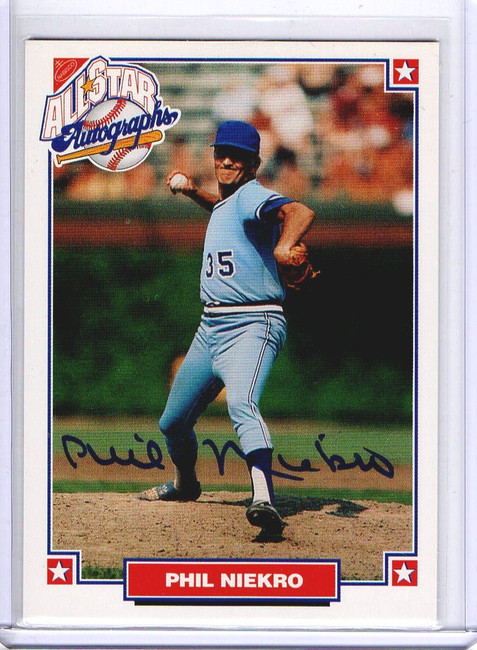 Phil Niekro 1993 Nabisco All-Star Autographs Auto Braves GX31326