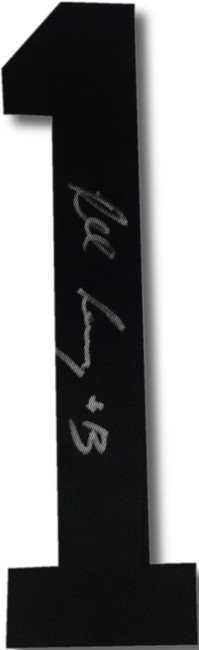 Robert Lang Hand Signed Autographed Jersey # 1 Black Los Angeles Kings