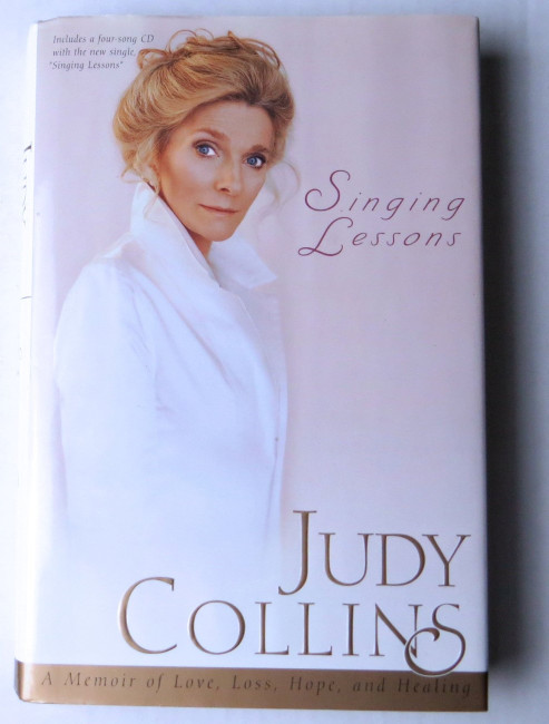 Judy Collins Signed Autographed Hardcover Book Singing Lessons JSA HH36229