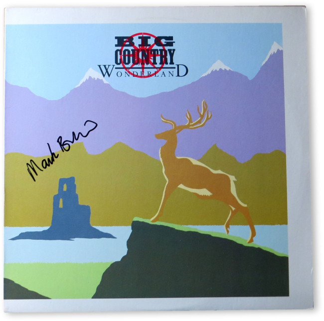 Mark Brzezicki Signed Autographed Record Album Cover Big Country JSA HH36274