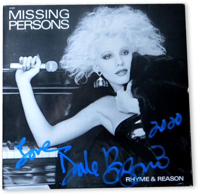 Dale Bozzio Signed Autographed Record Album Cover Missing Persons JSA HH36266