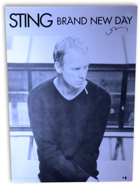 Sting Signed Autographed 23.5X33 Poster Brand New Day GV907544