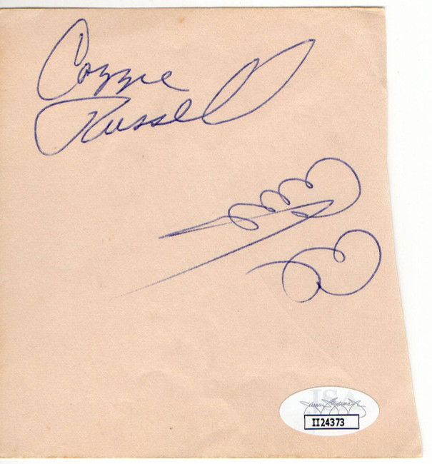 Cazzie Russell Al Attles Autographed Paper Cut Golden State Warriors JSA II24373