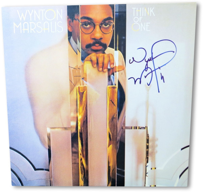 Wynton Marsalis Signed Autographed Record Album Cover Think of One JSA HH60911
