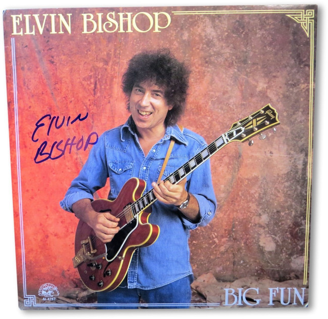 Elvin Bishop Signed Autographed Record Album Cover Big Fun JSA HH60903