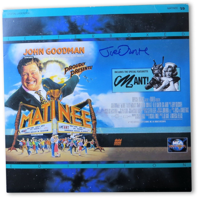 Joe Dante Signed Autographed Laserdisc Cover Matinee Director JSA II23289