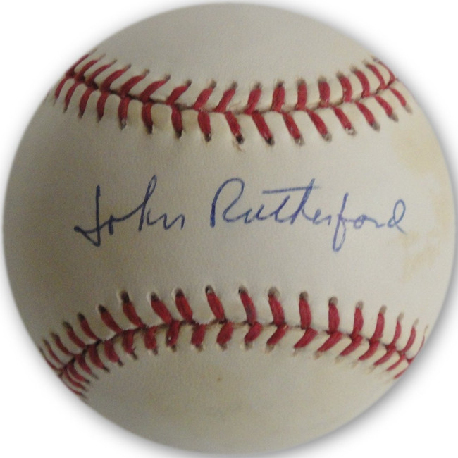 John Rutherford Hand Signed Autographed MLB Baseball Brooklyn LA Dodgers W/ COA